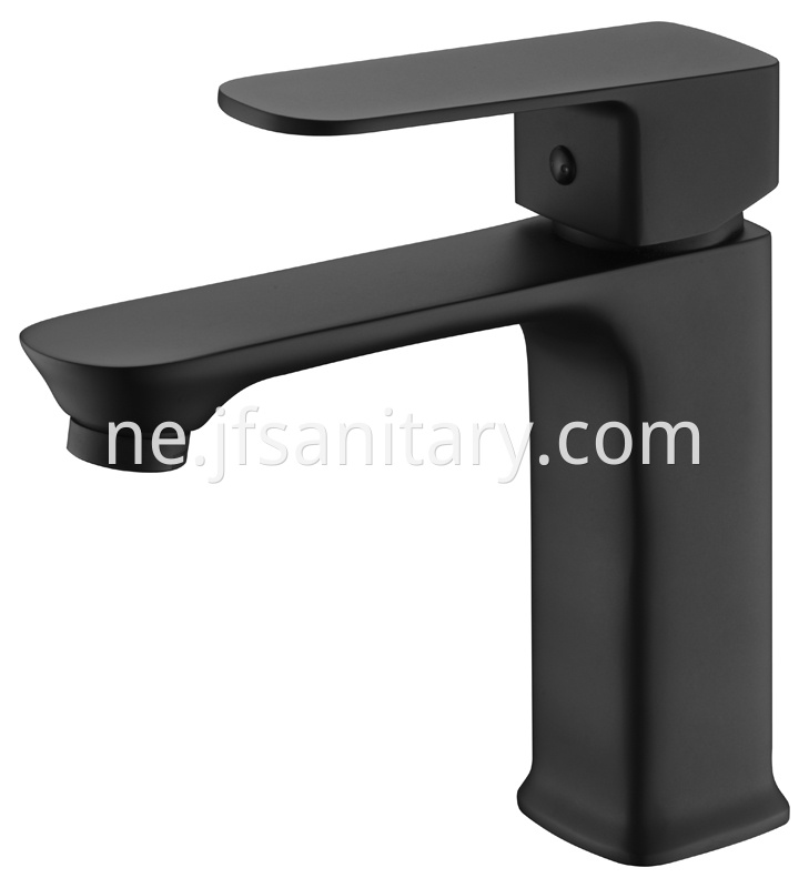 black single hole faucet